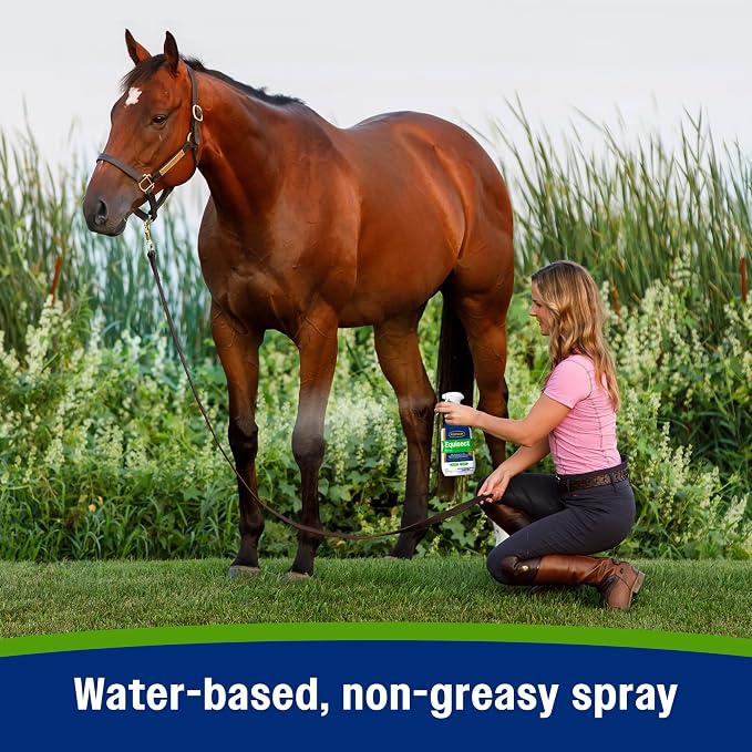 Farnam Equisect Natural Fly Spray for Horses, Dogs and Cats, Fly Repellent,128 Oz Refill