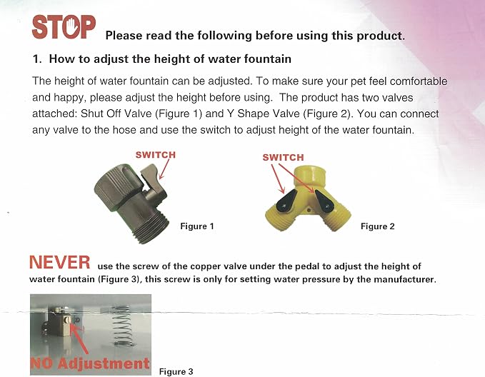 Outdoor Dog Water Fountain, Paw Activated Pet Drinking Fountain, Dispenser | Durable Step On Metal Sprinkler, Brass Valve, Sturdy 41" Hose, Easy to Use, Provides Fresh Water Constant Stream, Fun Dog Toy