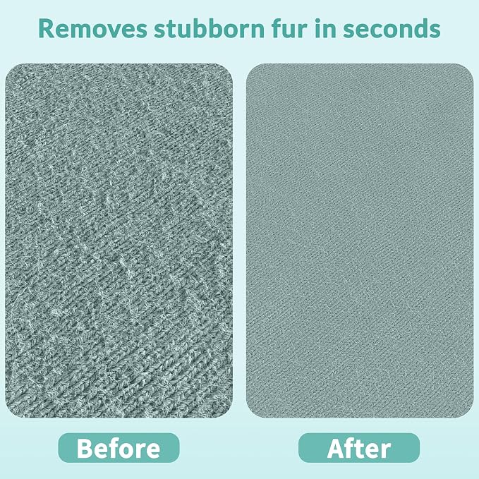 Deep Cleaner Pro Pet Hair Remover 3-Pack - Multi-Surface Carpet Rake & Scraper Tool for Dog & Cat Hair on Rugs, Couches, Pet Towers, Car Seats - Reusable, Battery-Free, Reusable Travel-Size