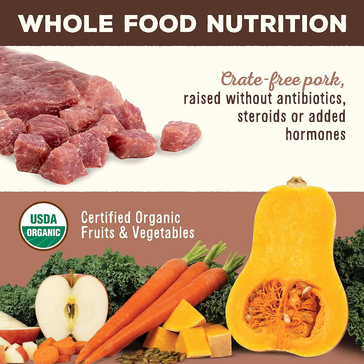 Primal Freeze Dried Raw Dog Food Nuggets, Pork, Complete & Balanced Meal, Also Use as Topper or Treat, Premium, Healthy, Grain Free, High Protein Raw Dog Food, 5.5 oz