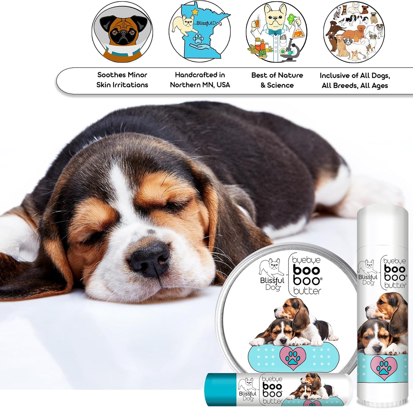 The Blissful Dog 4 oz TIN Beagle Booboo Butter
