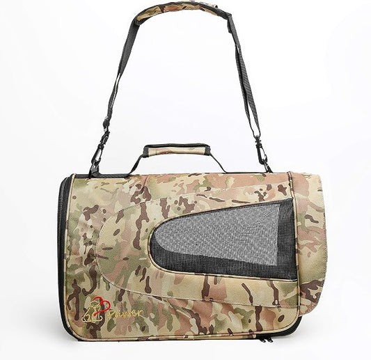 Pawer 18” x 11”x 11” Soft-Sided Foldable Airline Approved Pet Carrier for Cat, Puppy and Small Dog, Washable 600D Oxford Fabric, with Handle and Strap for Carry, Multiple Colors Available