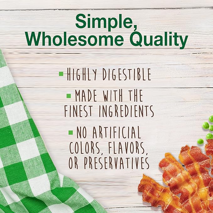 Nylabone Healthy Edibles Natural Dog Chews, Long Lasting Bones for Dogs, Bacon Flavor Dog Treats, X-Small (2 Count)