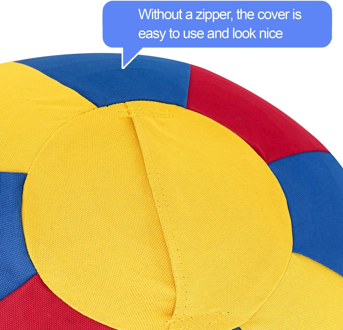 Herding Ball for Dogs Horse & Cover 25" Ball for Horses Large with Hand Pump for Play Horse Toys for Horses Stall, Red and Blue and Yellow