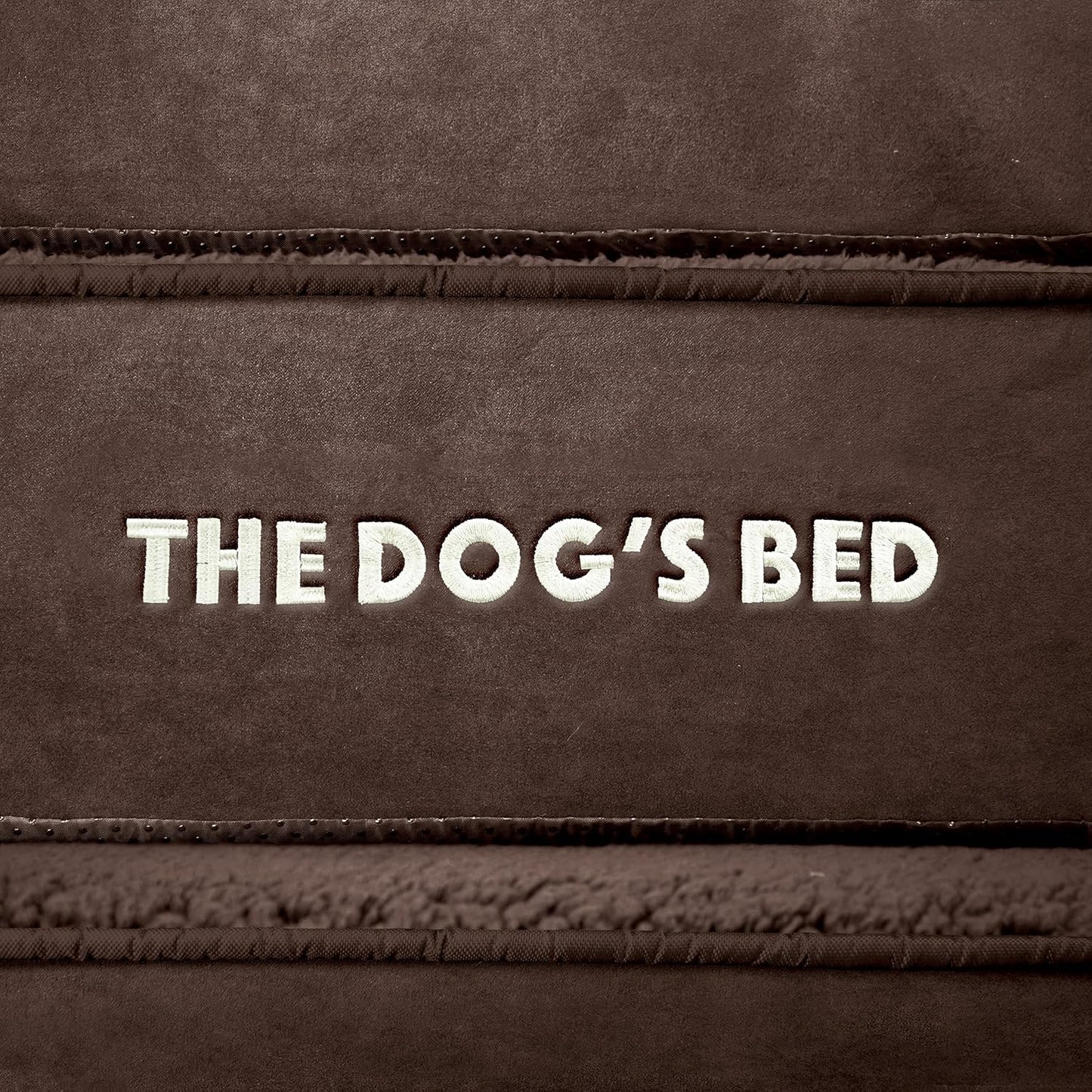 The Dog’s Bed Orthopedic Headrest Dog Bed Large Brown Plush 40x25, Memory Foam, Pain Relief forArthritis, Hip & Elbow Dysplasia, Post Surgery, Lameness, Veterinary Approved, Waterproof Washable Cover