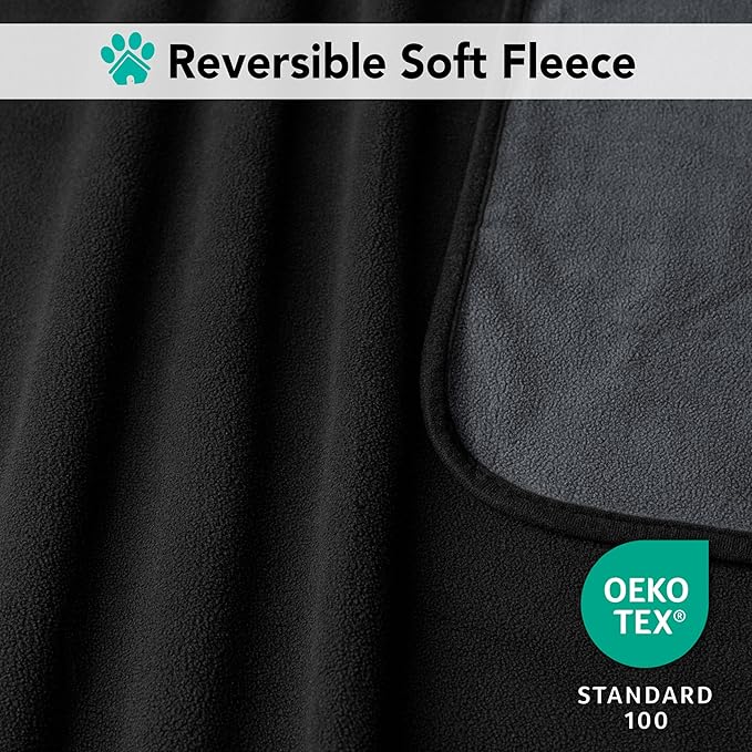 PetAmi Waterproof Pet Blanket Dog Bed Couch Cover for Furniture, Reversible Washable Soft Fleece