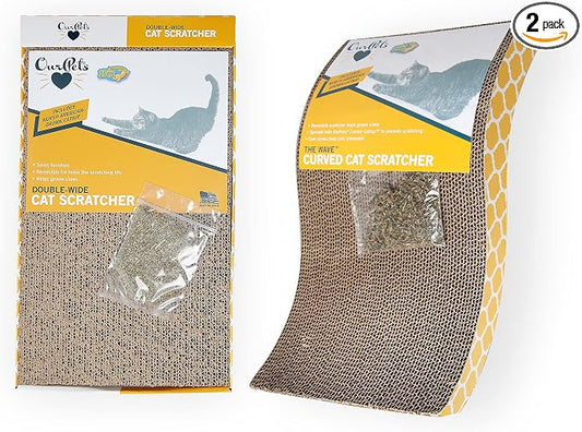Our Pets Wave & Far-N-Wide Cat Scratcher Multipack - 2 Pack